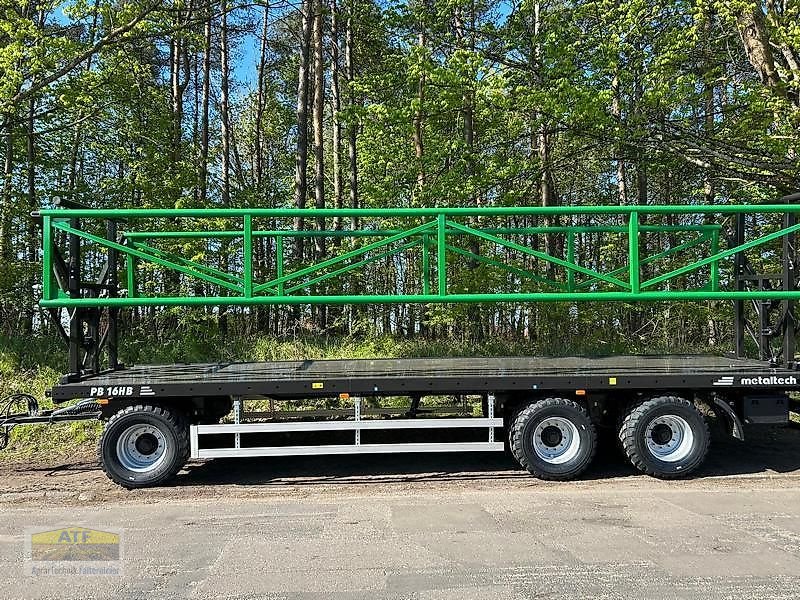 Ballentransportwagen del tipo Metaltech PB 16HB Ballenanhänger, Ballentransportwagen, Ballenwagen, Ballensammelwagen, Neumaschine en Teublitz (Imagen 1)