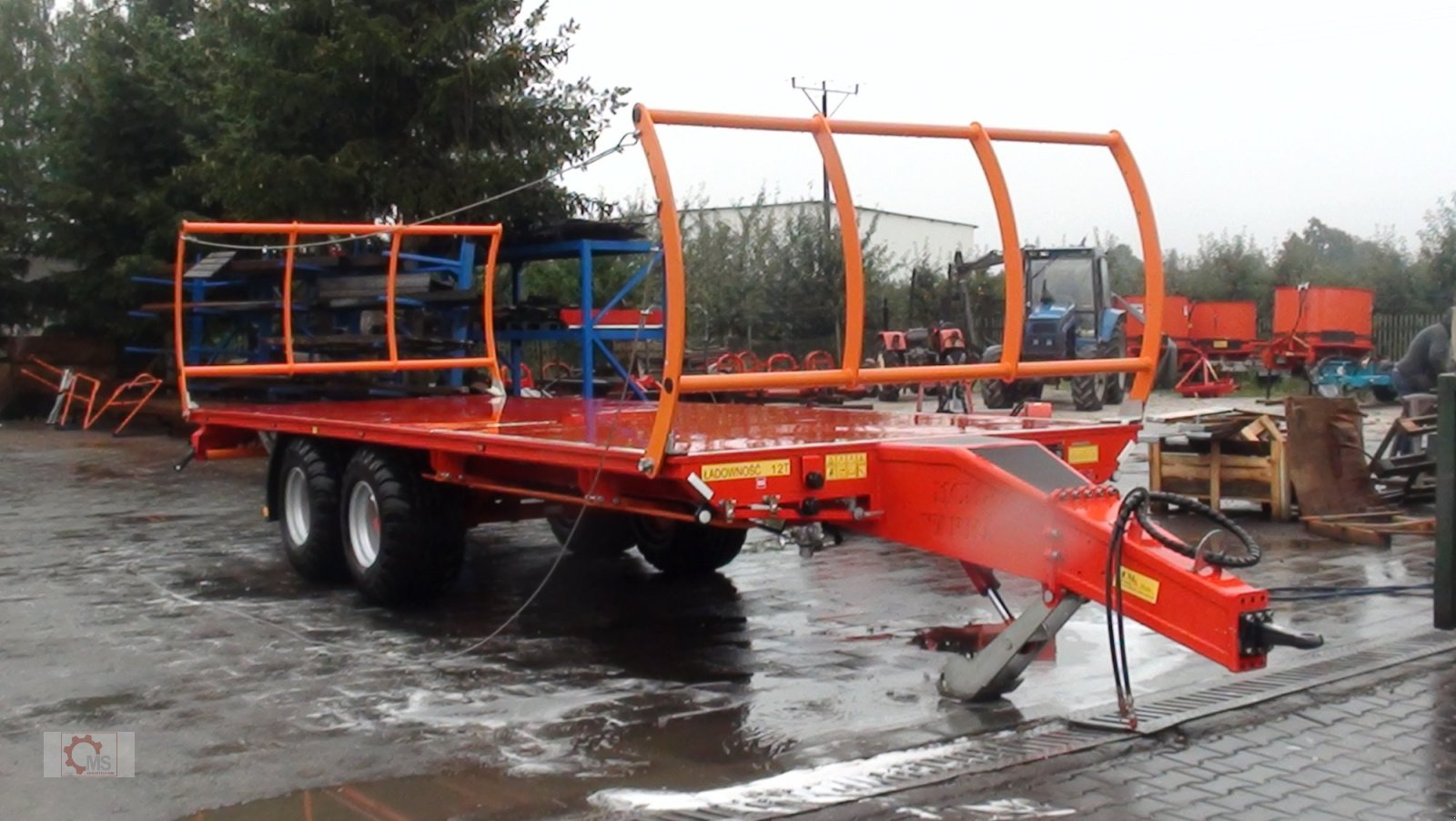 Ballentransportwagen typu MS 16t Druckluft LED Hydr. Stützfuß, Neumaschine w Tiefenbach (Zdjęcie 4)