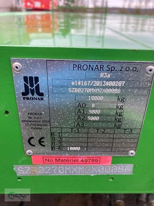 Ballentransportwagen des Typs PRONAR T 027 M wie Neu, Gebrauchtmaschine in Rittersdorf (Bild 14)