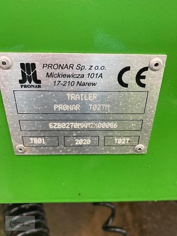 Ballentransportwagen des Typs PRONAR T 027 M wie Neu, Gebrauchtmaschine in Rittersdorf (Bild 13)