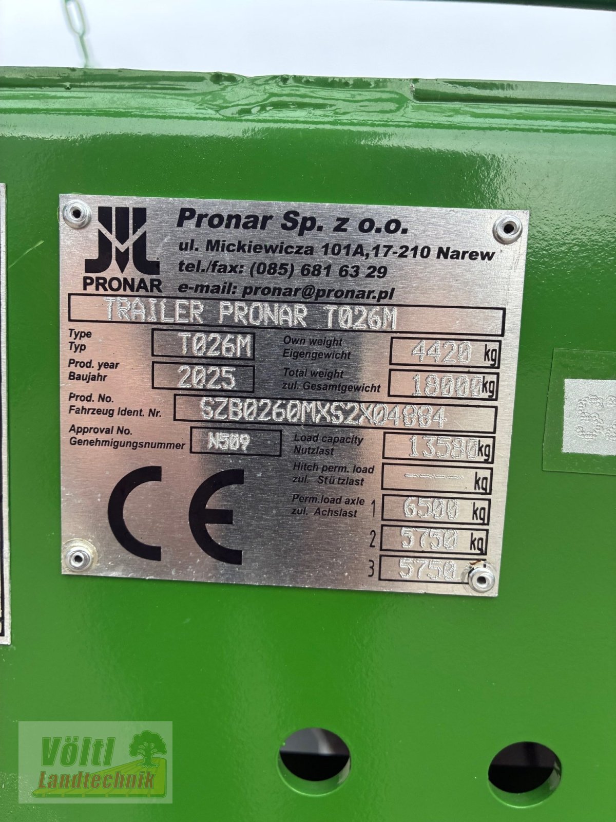 Ballentransportwagen типа PRONAR T026M, Neumaschine в Hutthurm bei Passau (Фотография 10)