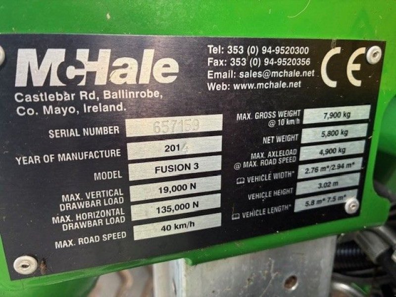 Ballenwickler типа McHale Fusion 3 Plus, Gebrauchtmaschine в Wierden (Фотография 4)