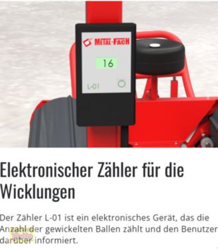 Ballenwickler des Typs Metal-Fach Z561 mit Elektroantrieb, Neumaschine in Kötschach (Bild 15)