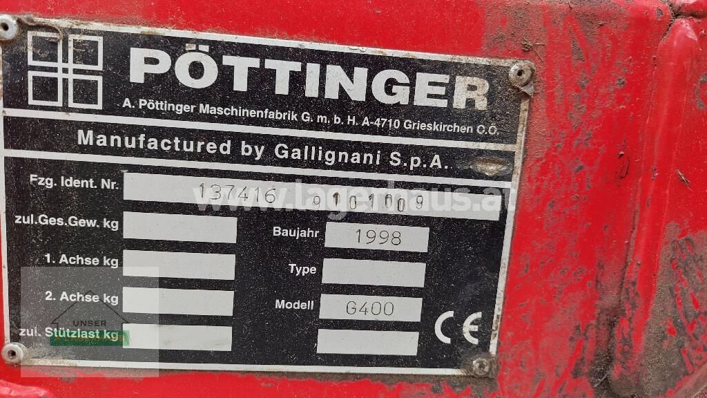 Ballenwickler типа Pöttinger ROLLPROFI C400, Gebrauchtmaschine в Aschbach (Фотография 7)