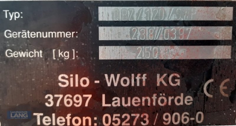 Ballenzange des Typs Silo-Wolff QBZ/120/SWP, Gebrauchtmaschine in Rottenburg (Bild 5)
