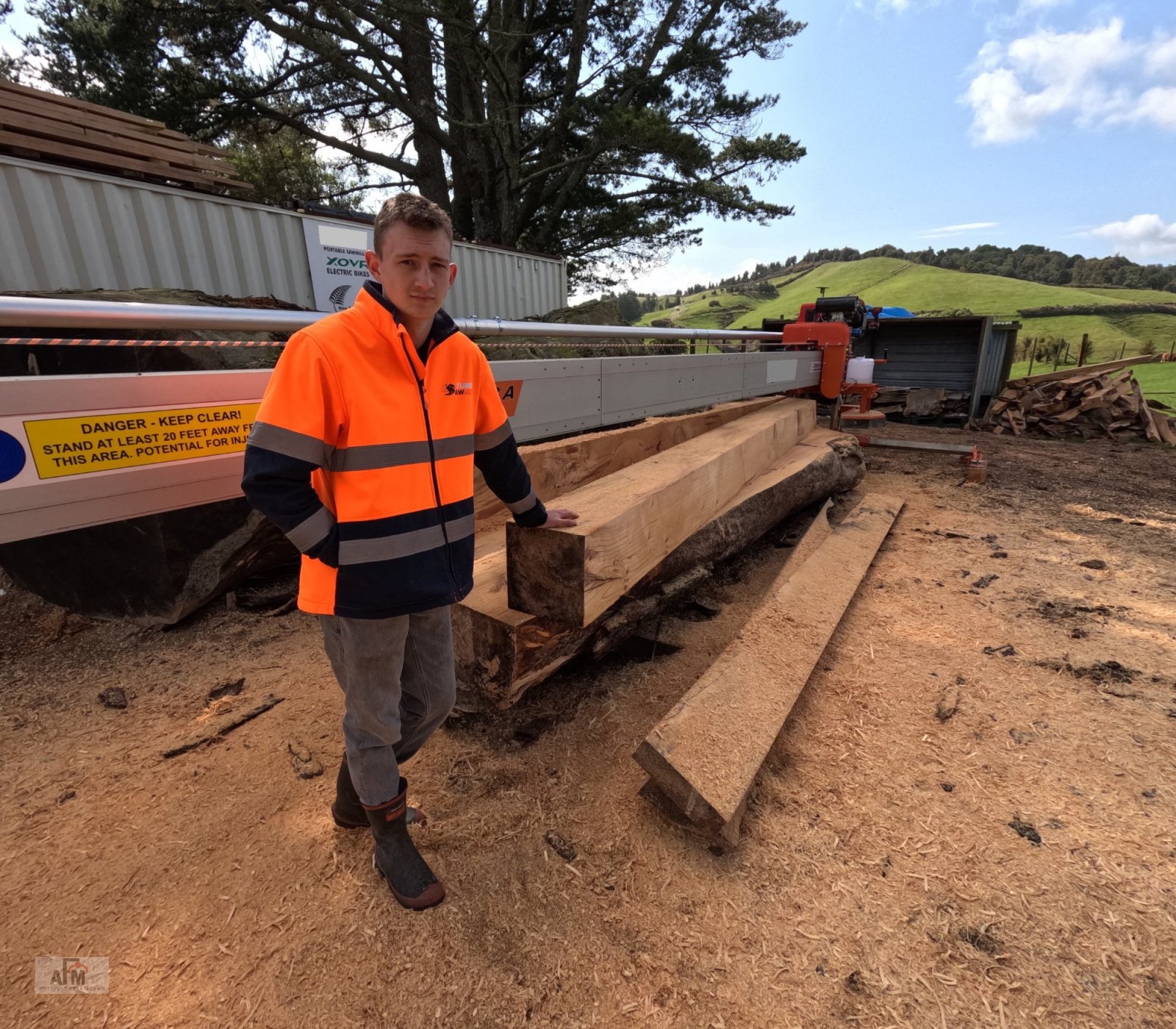 Bandsägewerk typu AFM M12, Neumaschine v Bodenwöhr/Taxöldern (Obrázek 1)