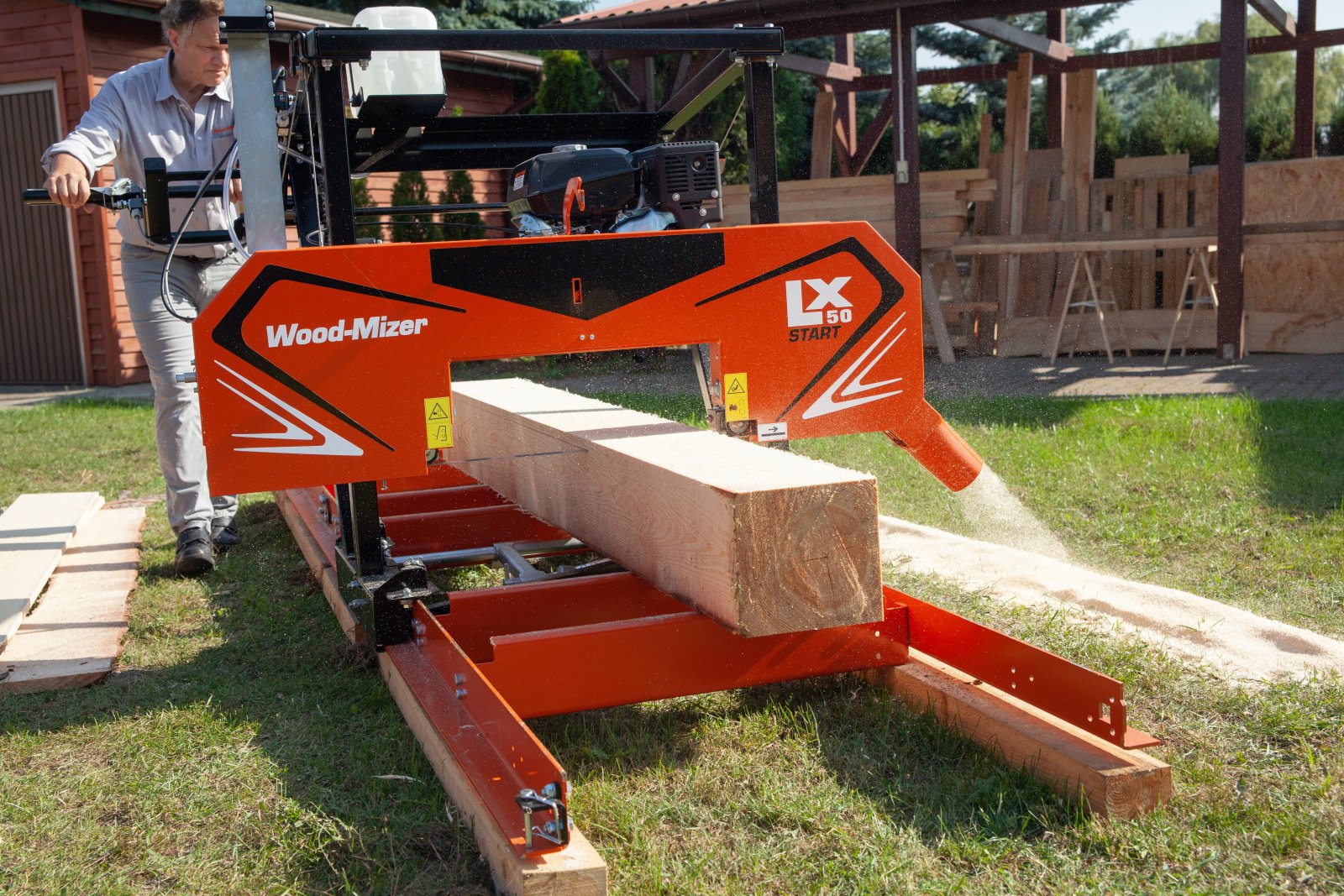 Bandsägewerk des Typs Wood-Mizer LX50START, Neumaschine in Schletau (Bild 1)
