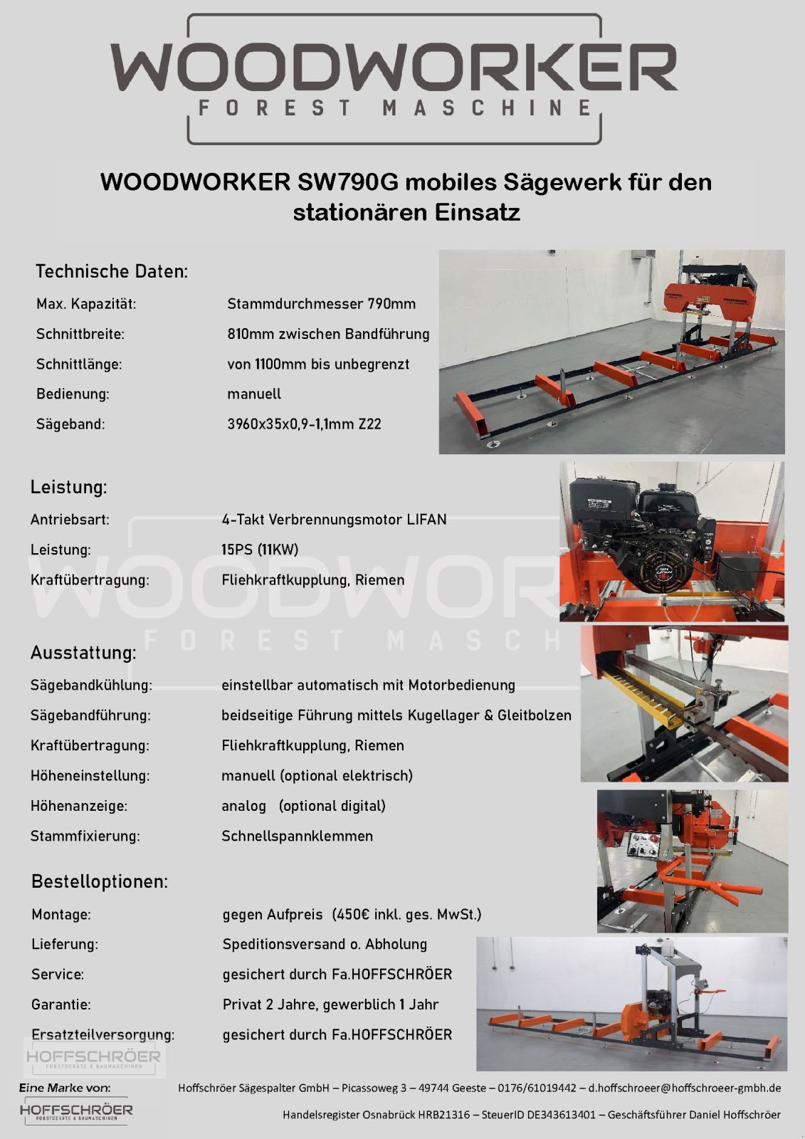 Bandsägewerk typu Woodworker SW790, Neumaschine v Geeste (Obrázek 8)