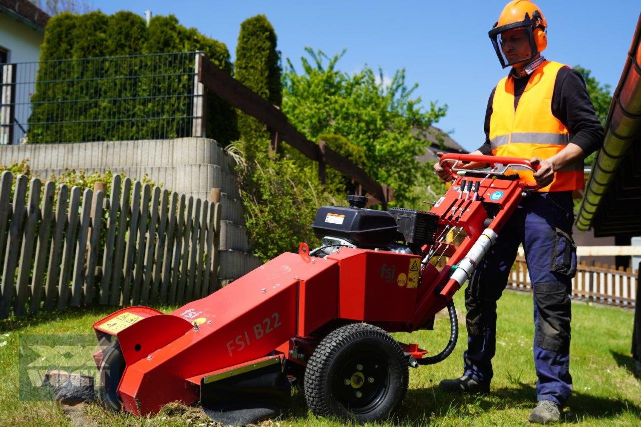 Baumstumpffräse des Typs FSI B22 Stubbenfräse /Wurzelfräse mit Benzinmotor und Radantrieb, Neumaschine in Schmallenberg (Bild 11)