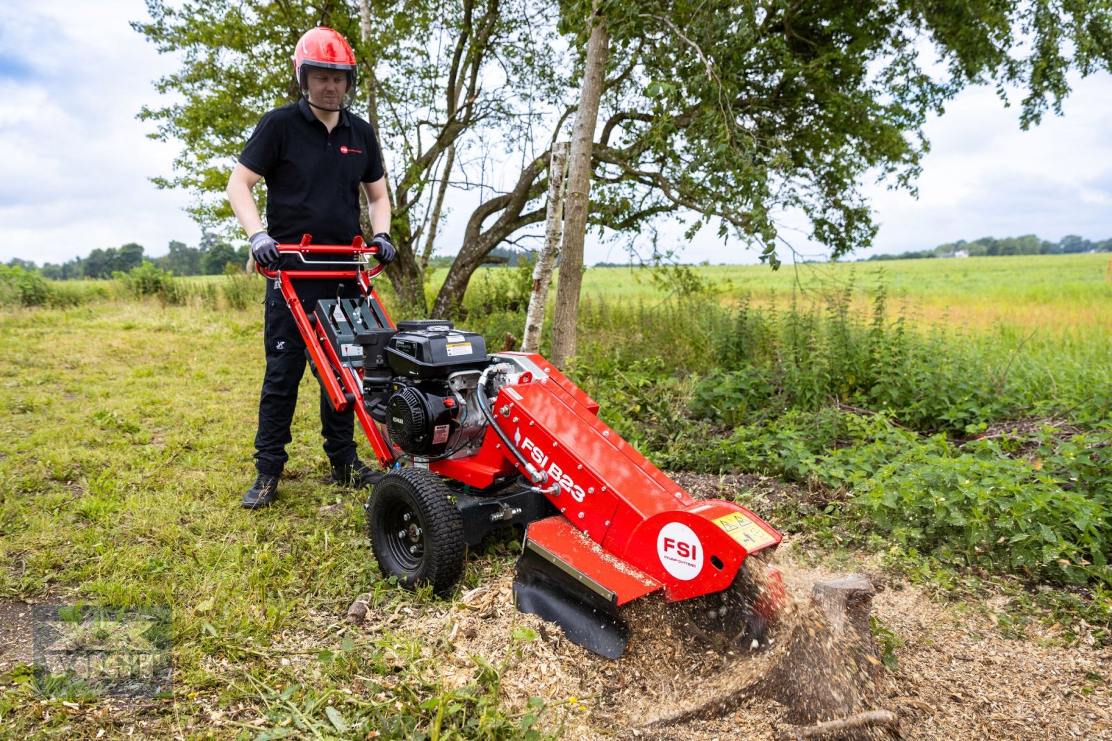 Baumstumpffräse des Typs FSI B23 Stubbenfräse /Wurzelfräse /Stockfräse mit Benzinmotor & Radantrieb, Neumaschine in Schmallenberg (Bild 7)