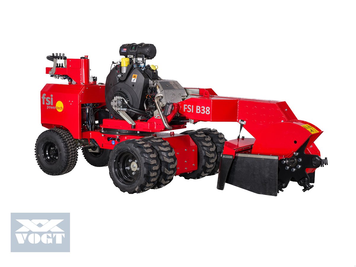 Baumstumpffräse des Typs FSI B38 4WD Stubbenfräse /Wurzelfräse mit Benzinmotor und Allradantrieb, Neumaschine in Schmallenberg (Bild 2)