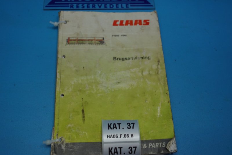 Bedienungsanleitung des Typs CLAAS V1050, Gebrauchtmaschine in Hemmet (Bild 4)