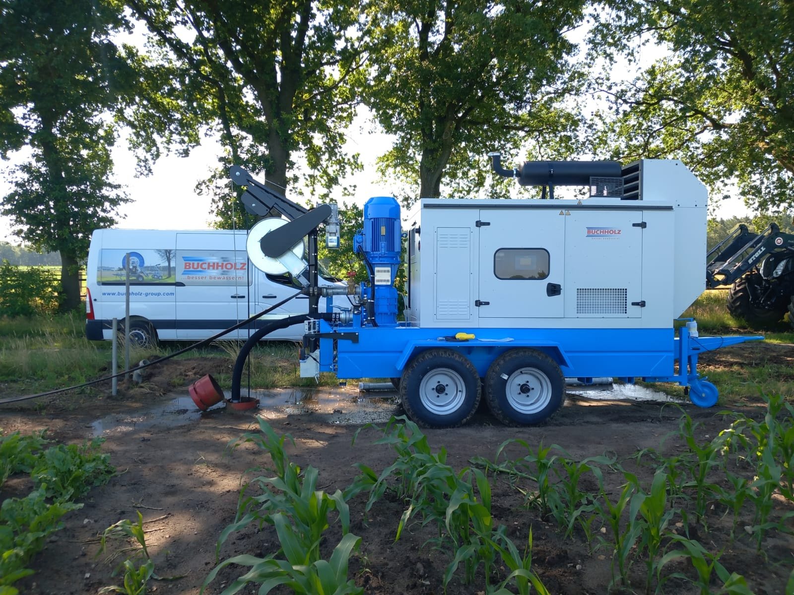 Beregnungsaggregat del tipo Buchholz Beregnungsaggregat DUO 2 mit Generator, Neumaschine In Celle (Immagine 1)