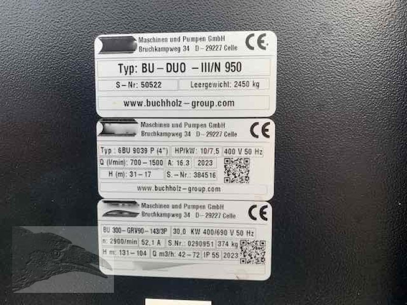 Beregnungsaggregat типа Buchholz Duo mit U Pumpe 80m3/h, Gebrauchtmaschine в Südheide (Фотография 11)