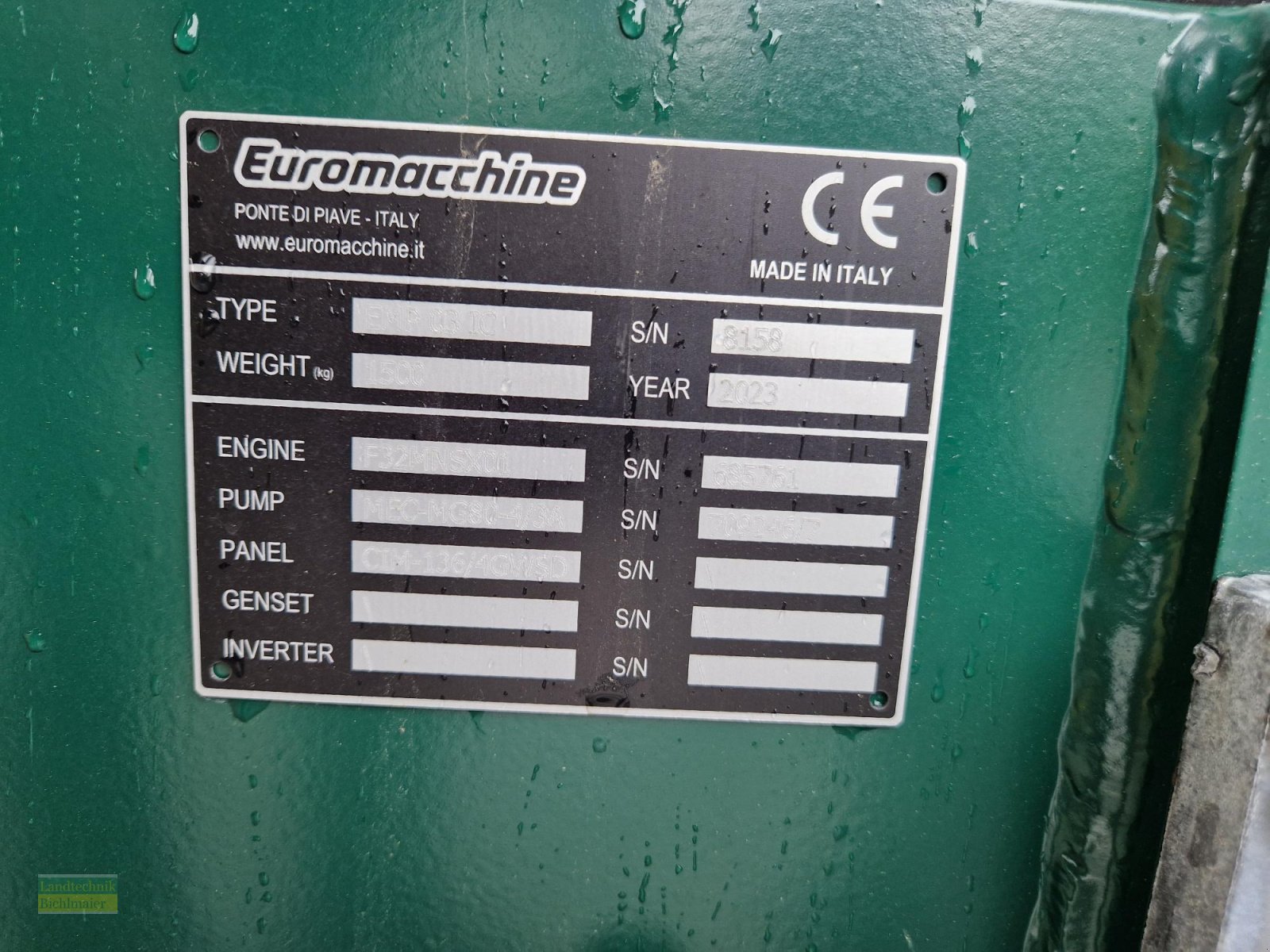 Beregnungsaggregat of the type Lampo - Euromacchine EMP03ICO, Neumaschine in Ehekirchen (Picture 8)