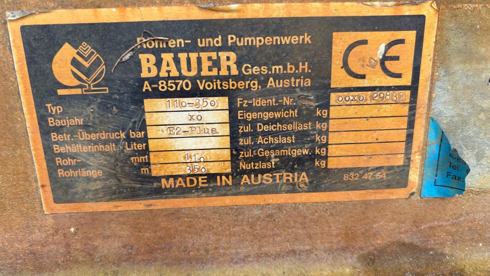 Beregnungsanlage van het type Bauer E2 - Plus På vej ind - 370 x 110 mm., Gebrauchtmaschine in Gram (Foto 13)