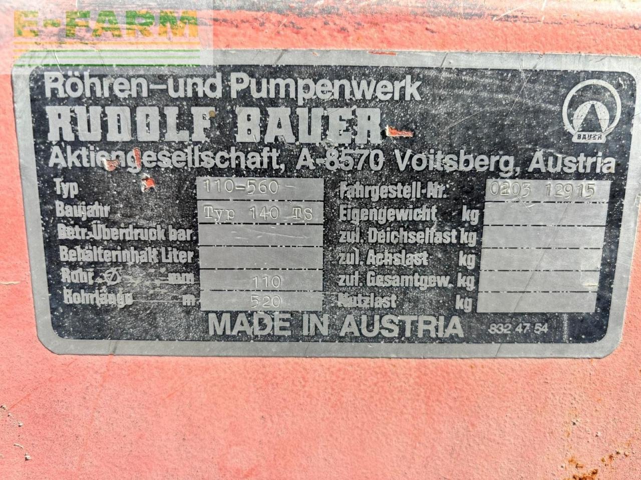Beregnungsanlage типа Bauer rainstar 520/110, Gebrauchtmaschine в ST. PÖLTEN (Фотография 6)