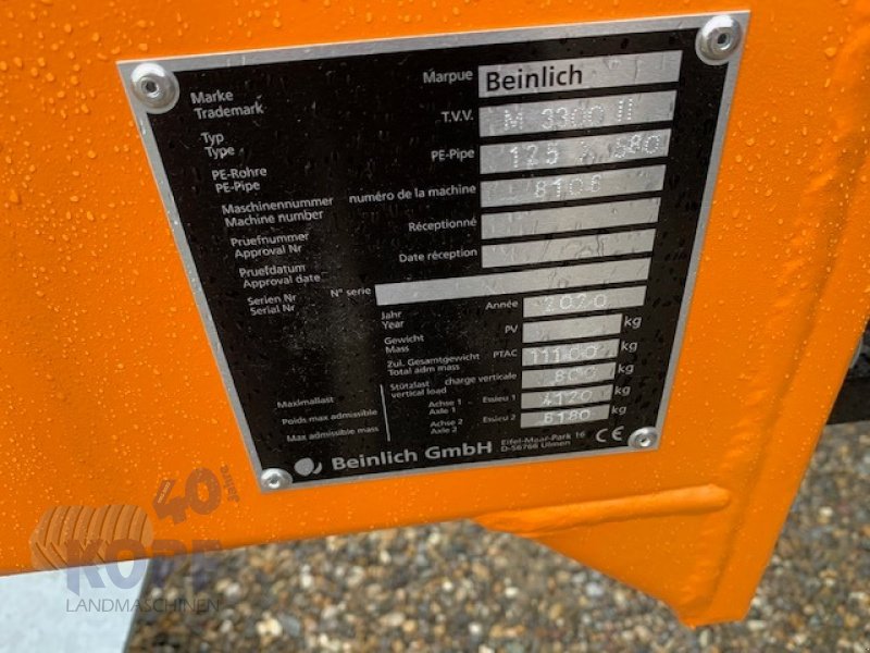 Beregnungsanlage des Typs Beinlich Monsun 3300 II Q125 580 m, Gebrauchtmaschine in Schutterzell (Bild 14)