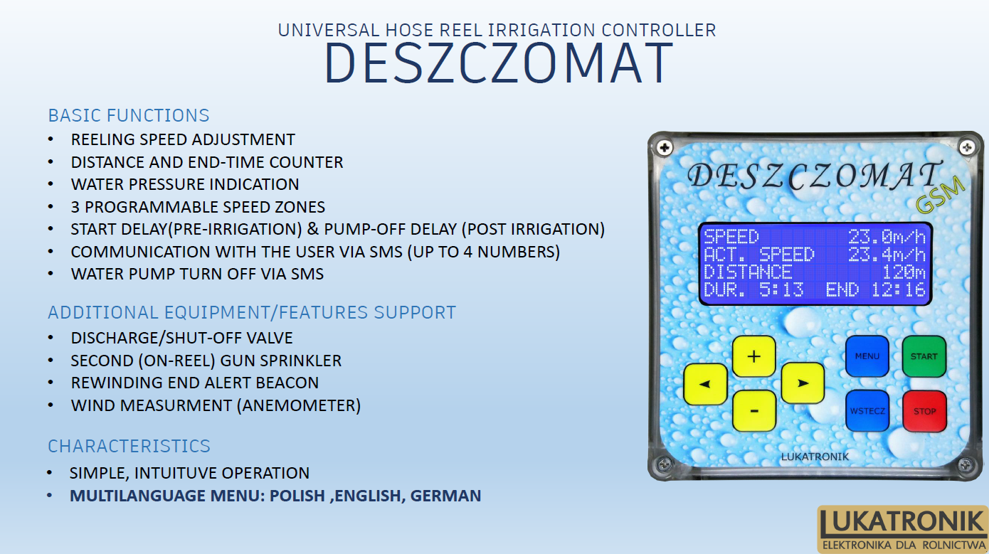 Beregnungsanlage a típus Beregnungsanlage REGLER, Hose Reel controller REGENMATIC DESZCZOMAT, Neumaschine ekkor: Berlin (Kép 10)