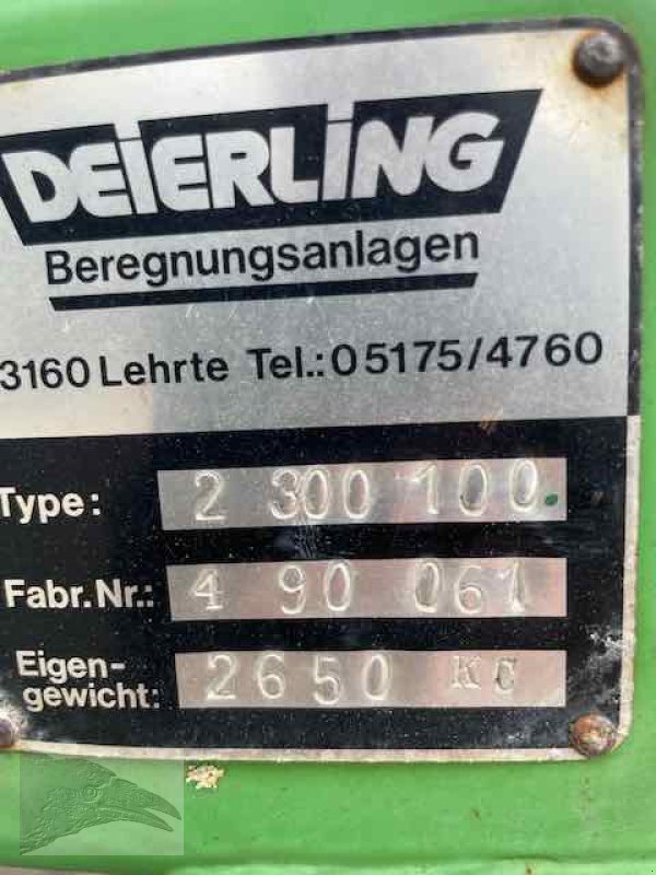 Beregnungsanlage типа Deierling 300m 100 er Schlauch Hüdig Steuerung, Gebrauchtmaschine в Südheide (Фотография 8)