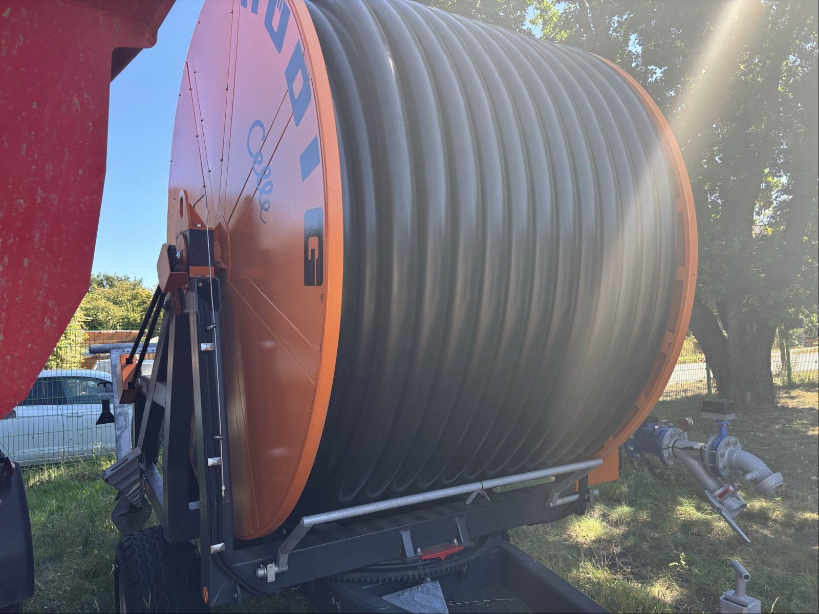 Beregnungsanlage des Typs Hüdig IROMAT II Red 110 400, Neumaschine in Voitze (Bild 3)