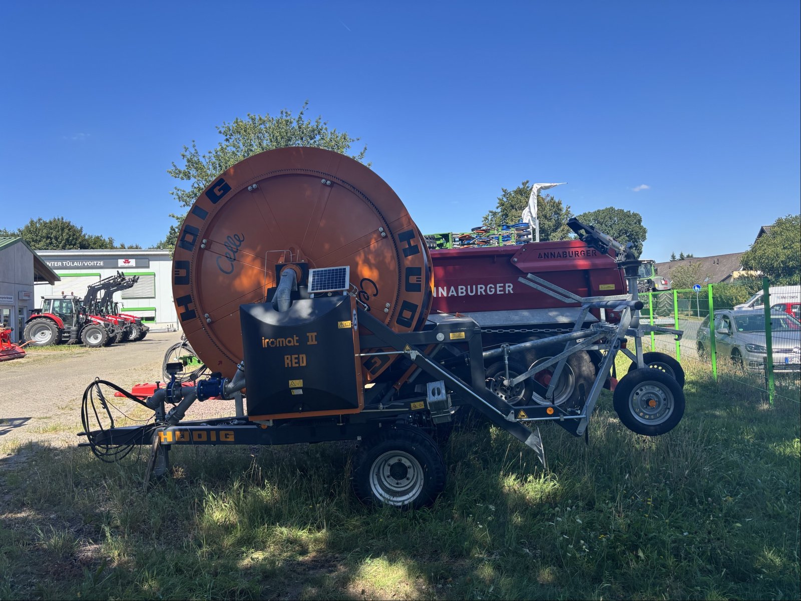 Beregnungsanlage des Typs Hüdig IROMAT II Red 110 400, Neumaschine in Voitze (Bild 1)