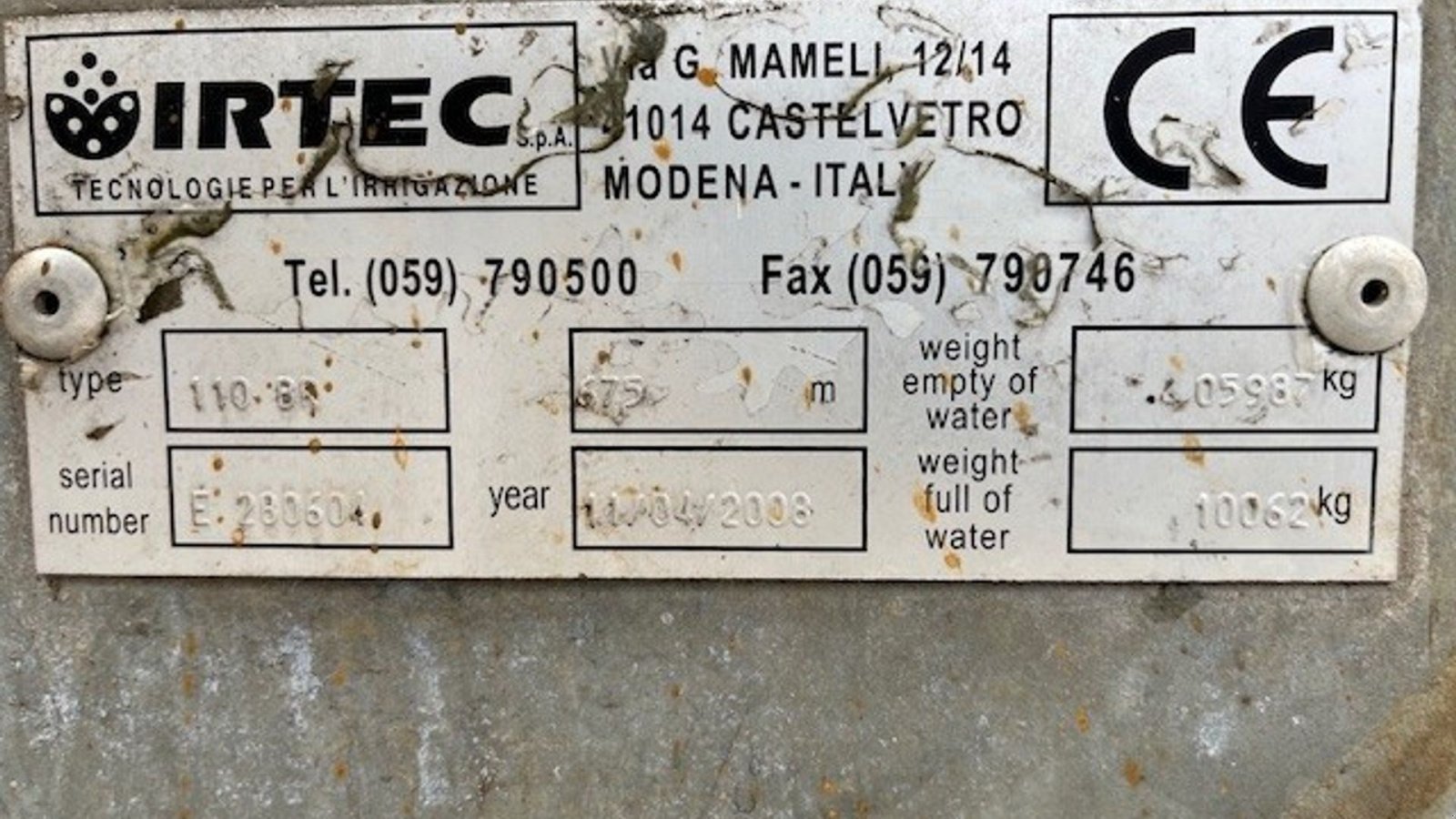 Beregnungsanlage typu Irtec 110 BR, Gebrauchtmaschine v Skærbæk (Obrázek 6)