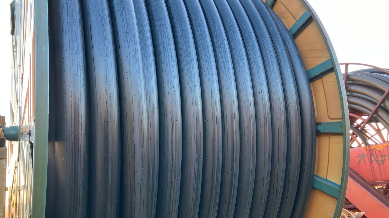 Beregnungsanlage Türe ait Ocmis 110 R4/2 480m ø110mm slange, Gebrauchtmaschine içinde Grindsted (resim 4)