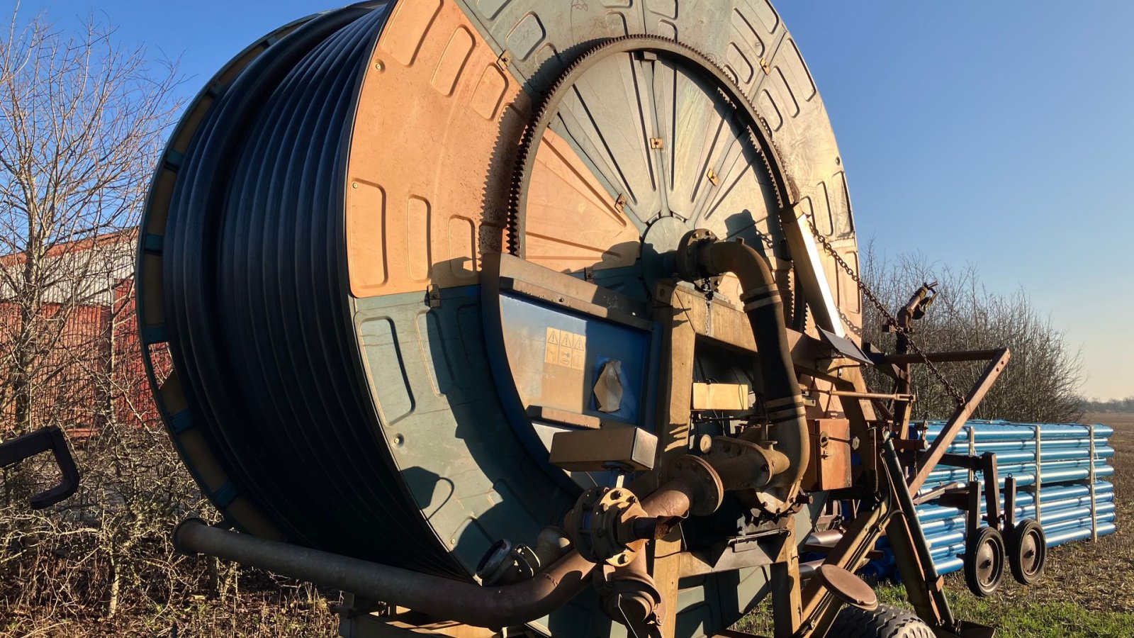 Beregnungsanlage Türe ait Ocmis 110 R4/2 480m ø110mm slange, Gebrauchtmaschine içinde Grindsted (resim 11)