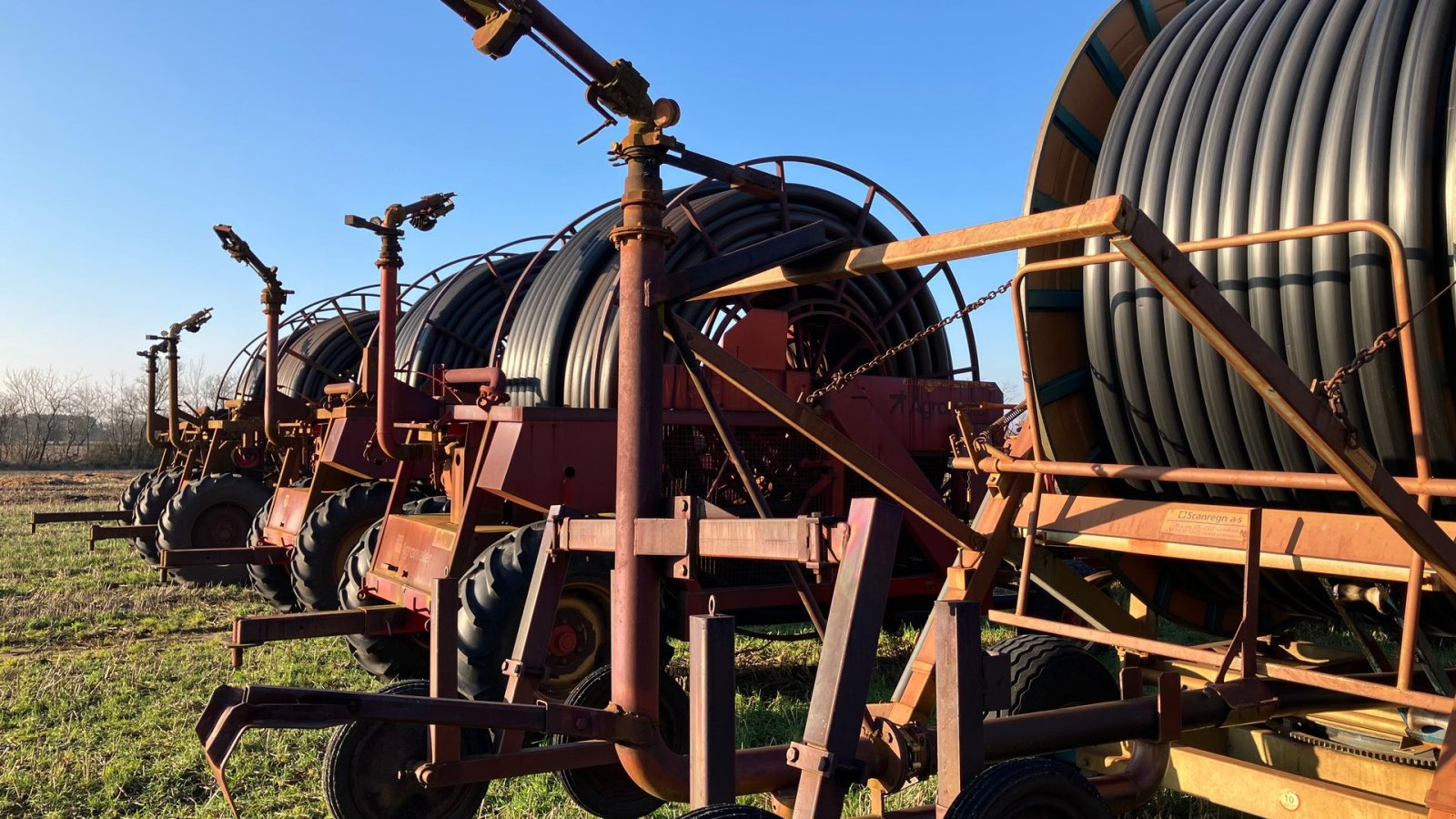 Beregnungsanlage Türe ait Ocmis 110 R4/2 480m ø110mm slange, Gebrauchtmaschine içinde Grindsted (resim 5)