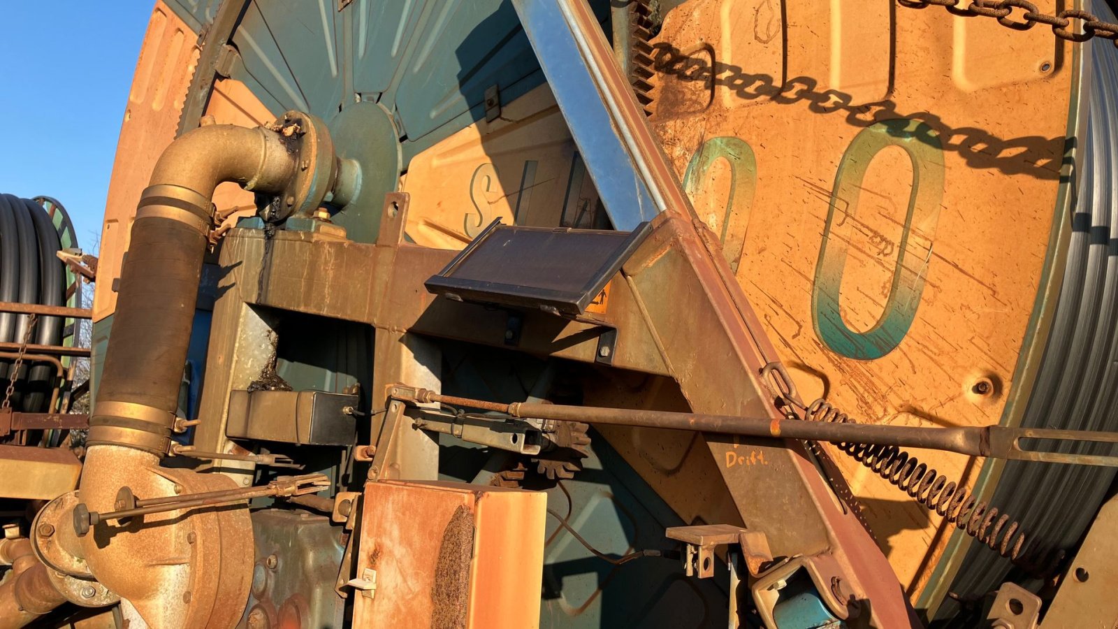 Beregnungsanlage Türe ait Ocmis 110 R4/2 480m ø110mm slange, Gebrauchtmaschine içinde Grindsted (resim 9)