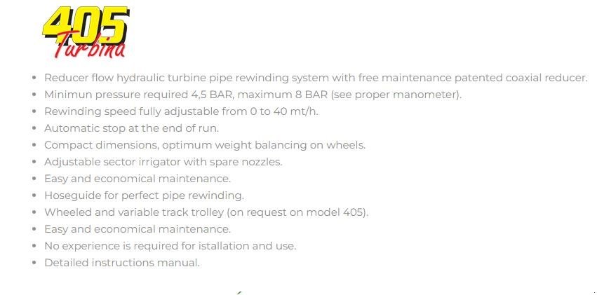 Beregnungsanlage tip RM Speedy Rain 405 Turbina, Gebrauchtmaschine in Tarm (Poză 2)