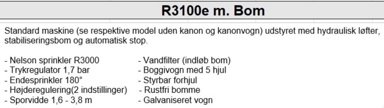 Beregnungsanlage типа Sonstige R3100e 110x550 m. Bom, Gebrauchtmaschine в Tarm (Фотография 2)