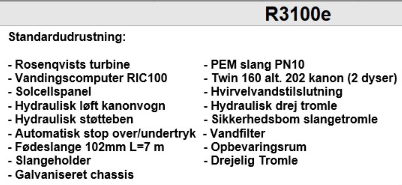 Beregnungsanlage typu Sonstige R3100e 110x650 m Kanonvogn, Gebrauchtmaschine v Tarm (Obrázek 2)