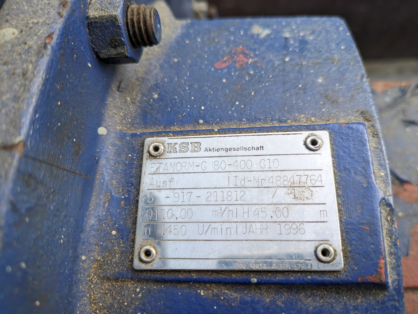 Beregnungspumpe des Typs KSB ETANORM, Gebrauchtmaschine in Pilsting (Bild 2)