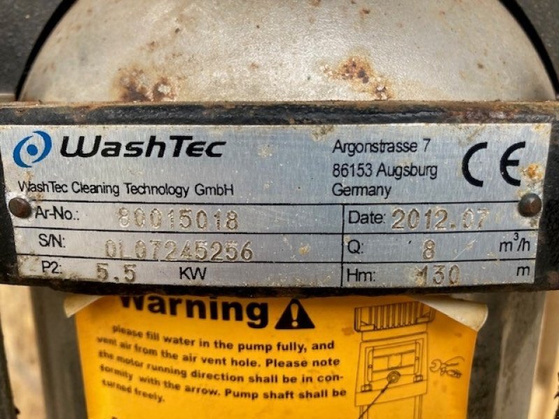 Beregnungspumpe del tipo Sonstige WashTec pumpe 5,5 kW moms fri, Gebrauchtmaschine In Egtved (Immagine 2)