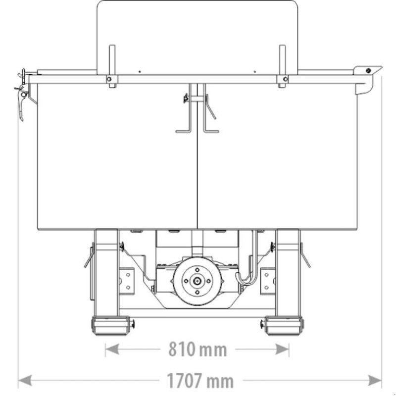 Betonmischer of the type FK Machinery Tvangsblander Pto UBCM800 - 800L, Gebrauchtmaschine in Vinderup (Picture 2)