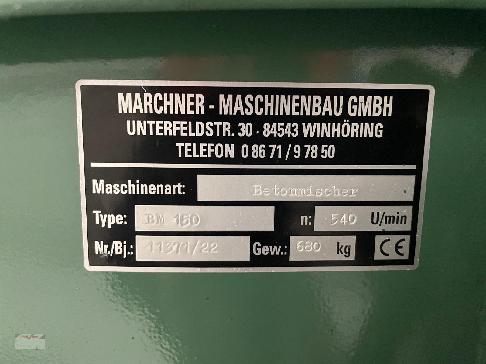 Betonmischer typu Marchner BM 150, Gebrauchtmaschine w Schwandorf (Zdjęcie 7)