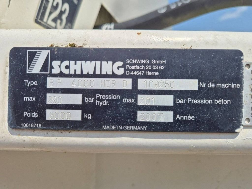 Betonmischer типа Schwing BP 4000 HDR D, Gebrauchtmaschine в Antwerpen (Фотография 11)