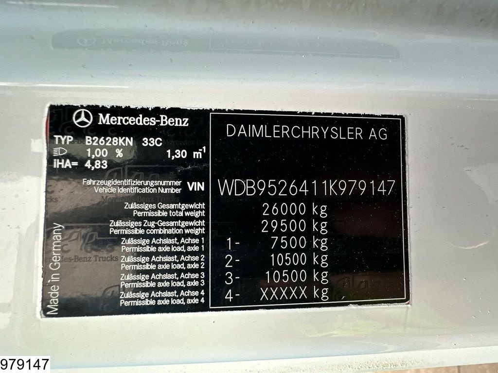 Betonpumpe tip Sonstige Mercedes Benz Axor 2628 6x4, Leaf suspension, SCHWING P2020-120, Gebrauchtmaschine in Ede (Poză 8)