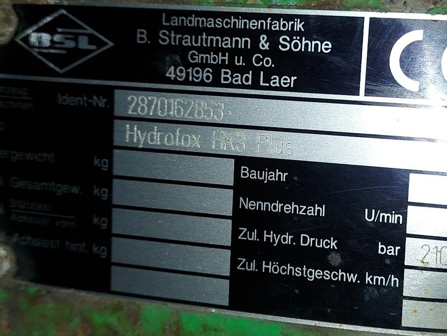 Blockschneider of the type Strautmann Hydrofox HK 3 Plus, Gebrauchtmaschine in Wittelshofen (Picture 3)