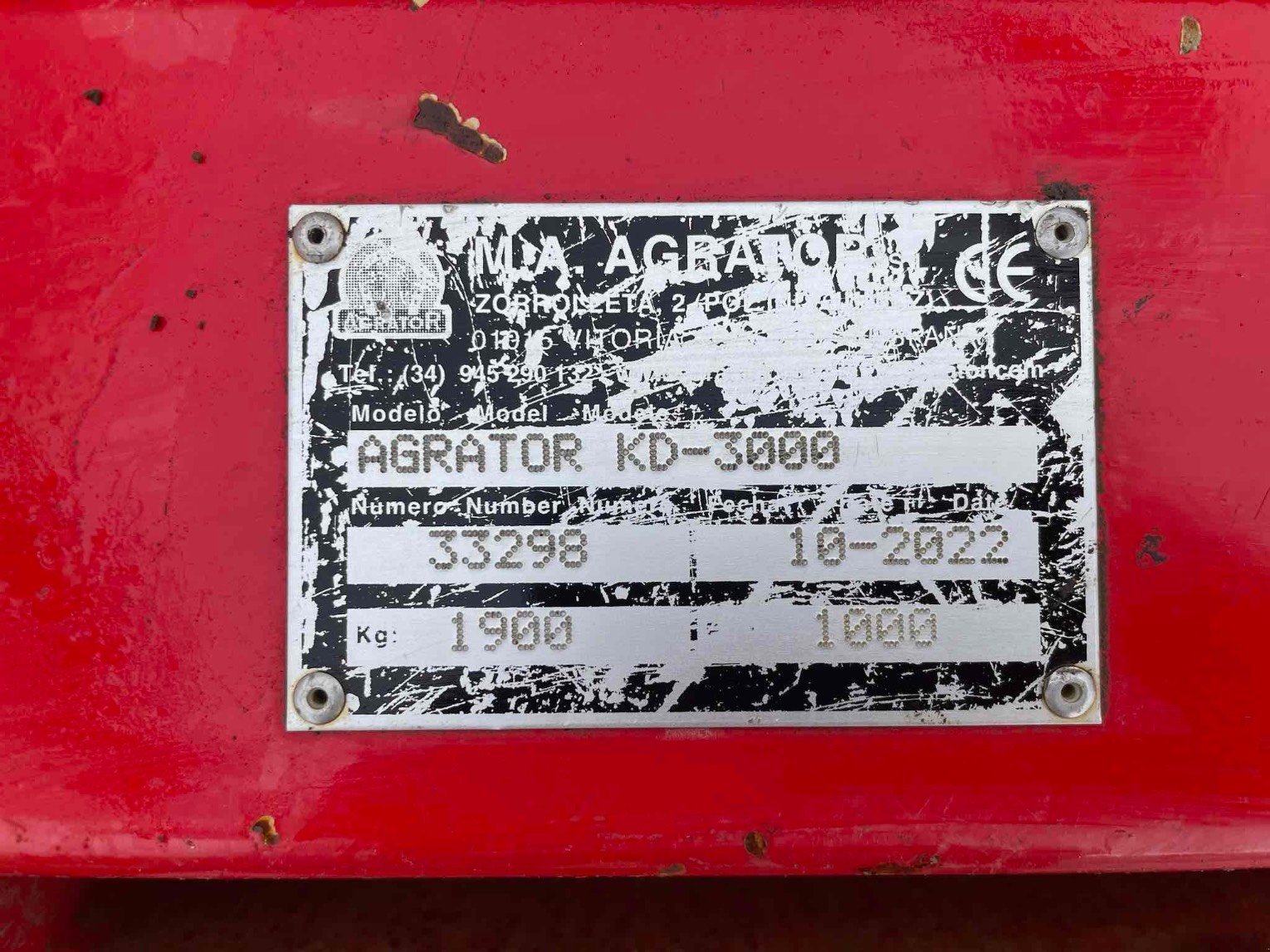 Bodenfräse des Typs Agrator FRAISE ROT  KD3000, Gebrauchtmaschine in SAINT CLAIR SUR ELLE (Bild 4)