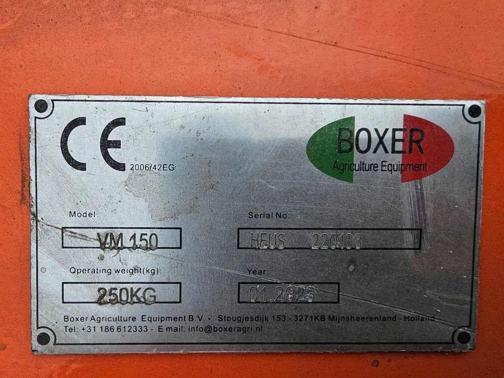 Bodenfräse typu Boxer Marge veegmachine minitractor 150 cm, Gebrauchtmaschine v Scherpenzeel (Obrázek 7)
