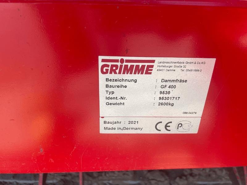 Bodenfräse typu Grimme GF400, Gebrauchtmaschine w Richebourg (Zdjęcie 6)