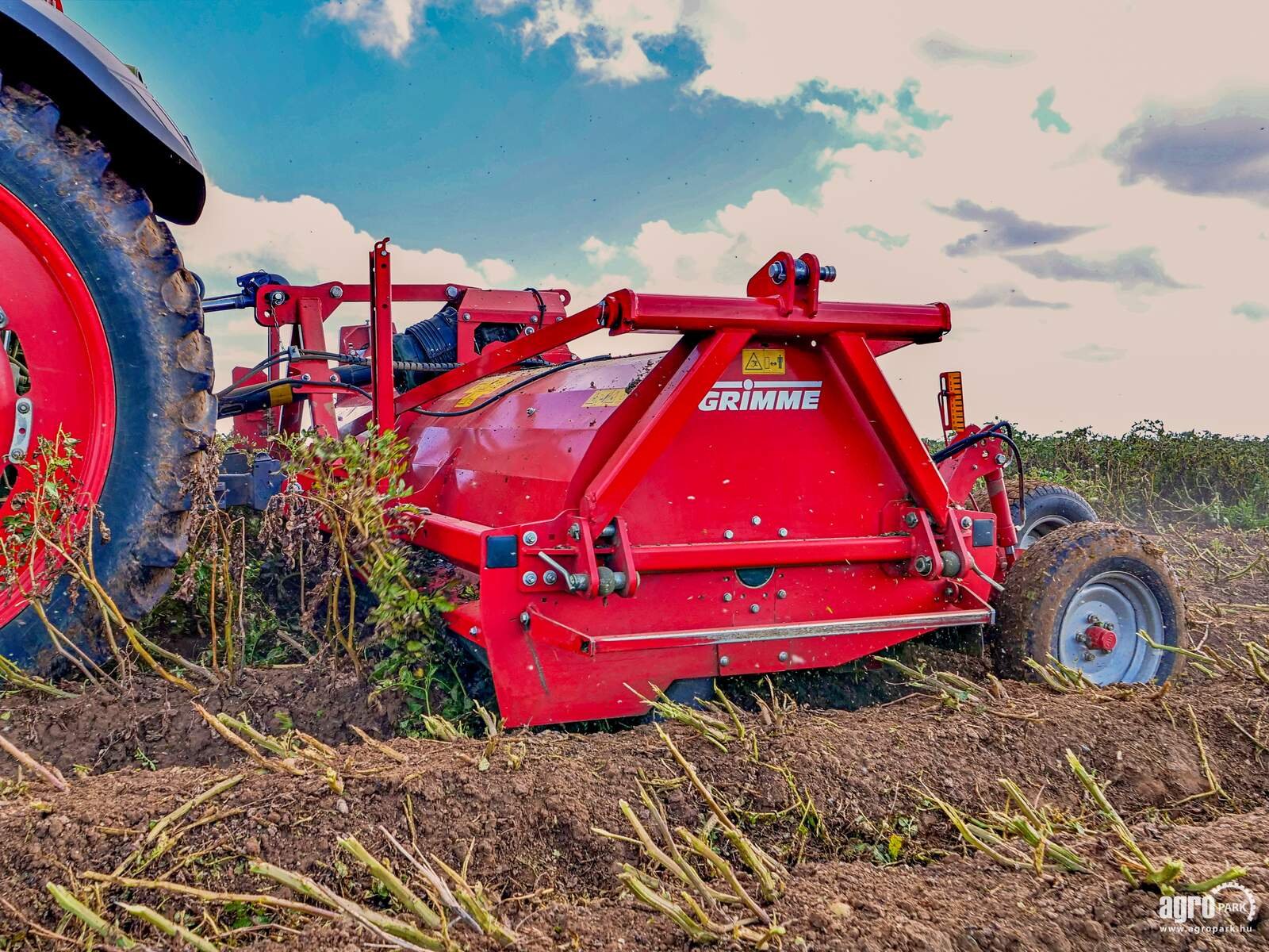 Bodenfräse des Typs Grimme Toppa 400 4-row haulm topper, row width 75 cm, hydraulic height adjustment, 82 flails, Gebrauchtmaschine in Csengele (Bild 1)