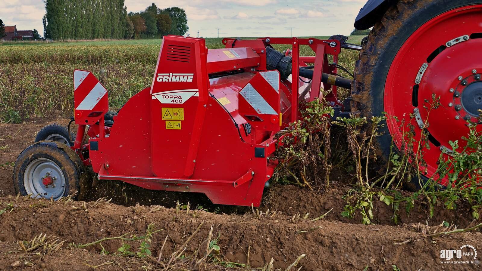 Bodenfräse des Typs Grimme Toppa 400 4-row haulm topper, row width 75 cm, hydraulic height adjustment, 82 flails, Gebrauchtmaschine in Csengele (Bild 2)