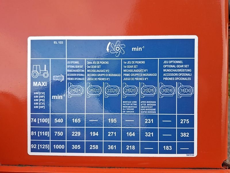 Bodenfräse typu Kuhn EL 122-250 CR, Gebrauchtmaschine v Itterbeck (Obrázek 12)