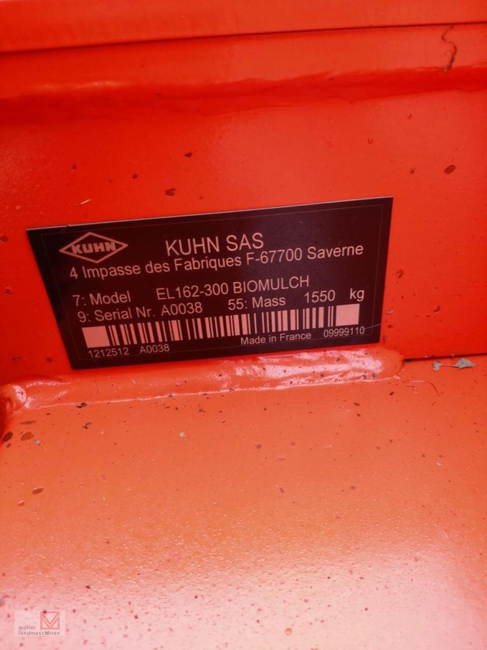 Bodenfräse of the type Kuhn EL 162-300 Biomulch, Gebrauchtmaschine in Bonndorf (Picture 4)