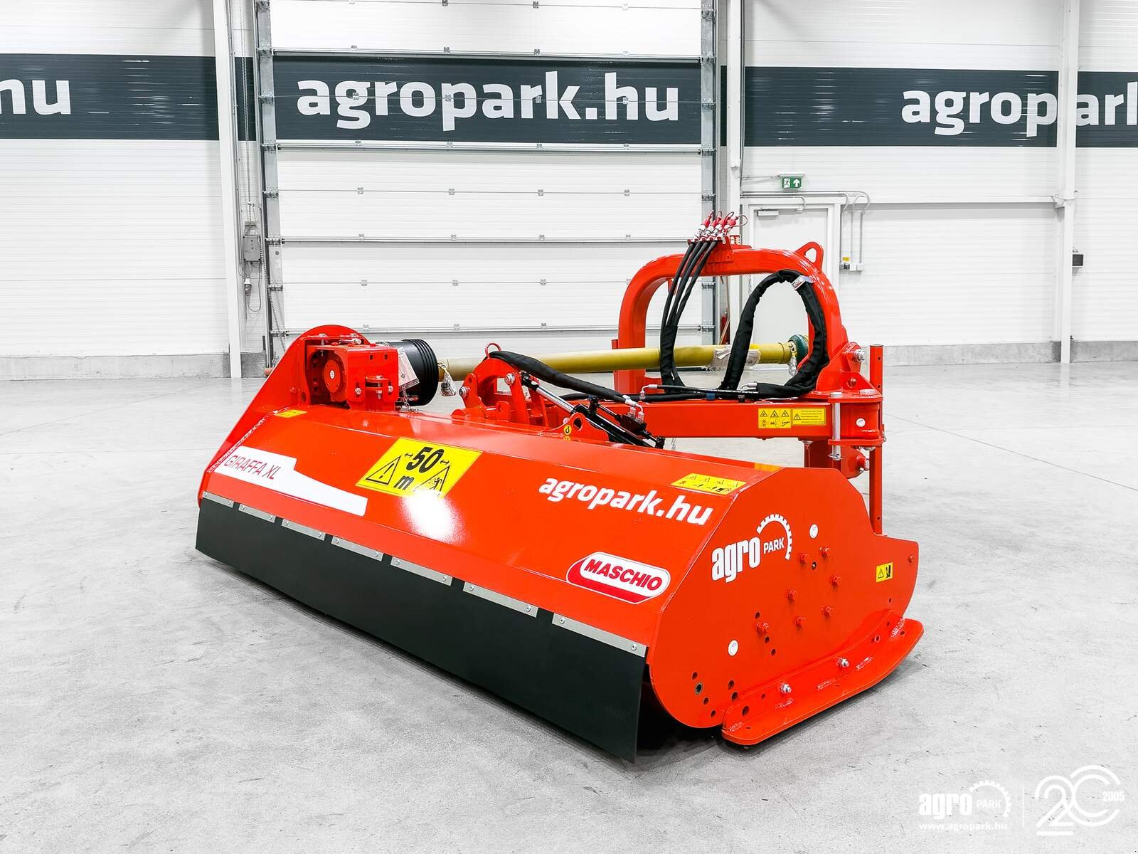 Bodenfräse of the type Maschio Giraffa XL 210 SI side mulcher, 2,12 m working width, hydraulic sideshift and tilt adjustment, 22 hammers, Gebrauchtmaschine in Csengele (Picture 3)