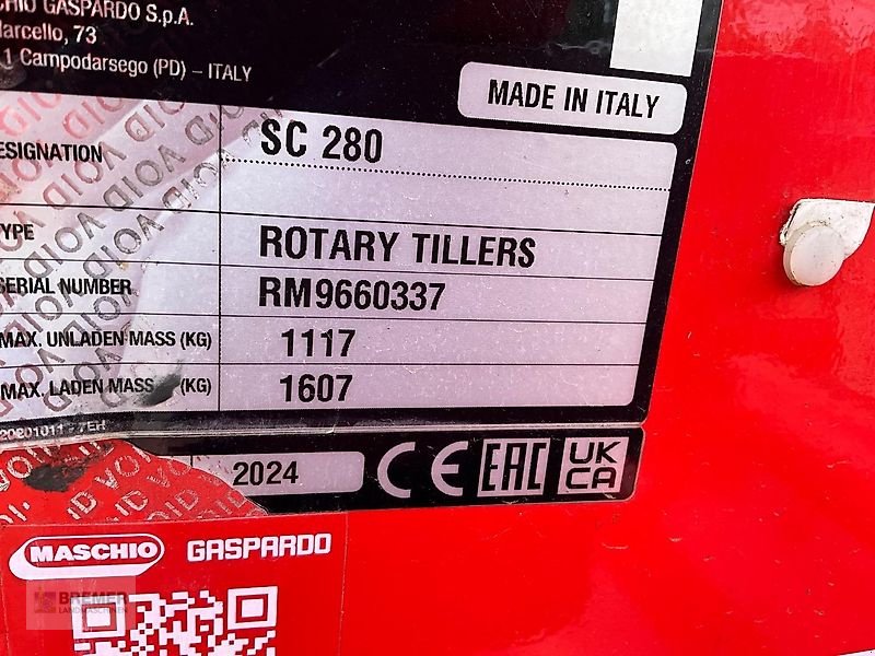 Bodenfräse des Typs Maschio SC 280 + Rohrstabwalze, Gebrauchtmaschine in Asendorf (Bild 22)